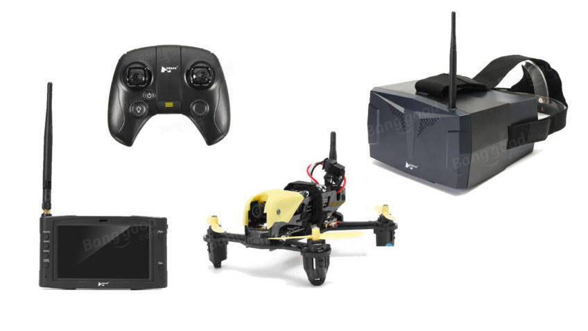 Hubsan 122 con gafas fpv, monitor, emisora