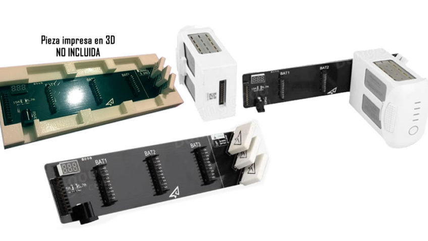 Multicargador en paralelo de baterías Phantom 4 (todos los modelos)