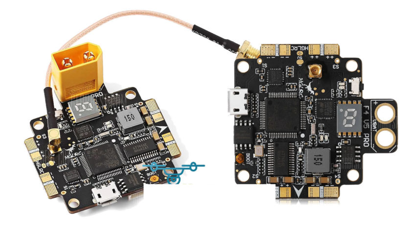 HGLRC F4 V5 PRO Controladora + TX FPV